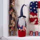 Glitzhome 28"H Fabric Patriotic Gnome Standing Décor