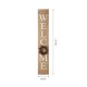 Glitzhome 60"H Wooden Brown WELCOME Porch Sign With 4 Interchangeable Wreathes（Spring/Patriotic/Fall/Christmas）