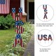 Glitzhome 46"H USA Metal Vertical/Horizontal Yard Stake