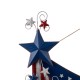 Glitzhome 36"L Welcome Metal Stars and Stripes Yard Stake