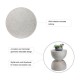 Glitzhome 17.75"H MGO Faux Terrazzo Garden Stool, Plant Stand or Accent Table (Multi-functional)