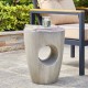 Glitzhome 18"H MGO Faux Concrete Garden Stool, Plant Stand or Accent Table (Multi-functional) 