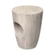 Glitzhome 18"H MGO Faux Concrete Garden Stool, Plant Stand or Accent Table (Multi-functional) 