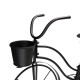 Glitzhome 26"H Hand Painted Black Metal Bicycle Plant Stand