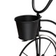 Glitzhome 26"H Hand Painted Black Metal Bicycle Plant Stand