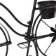 Glitzhome 26"H Hand Painted Black Metal Bicycle Plant Stand