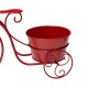 Glitzhome 15"H Hand Painted Red Metal Bicycle Plant Stand