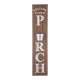 Glitzhome 42"H "WELCOME TO OUR PORCH" Wooden Porch Sign with Metal Planter