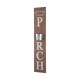 Glitzhome 42"H "WELCOME TO OUR PORCH" Wooden Porch Sign with Metal Planter