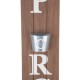 Glitzhome 42"H "WELCOME TO OUR PORCH" Wooden Porch Sign with Metal Planter