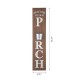 Glitzhome 42"H "WELCOME TO OUR PORCH" Wooden Porch Sign with Metal Planter