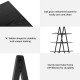 Glitzhome 64.5"H Modern Industrial Black Oak Melamine 4-Tier Leaning Bookcases & Ladder Shelves