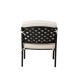 Elm PLUS 2-Piece Cast Aluminum Patio Sofa Chair with Beige Cushion, Olefin Fabric