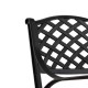 Elm PLUS 2 Piece Cast Aluminum Patio Dining Swivel Chair with Red Cushion, Olefin Fabric