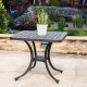 Elm PLUS 18"H Cast Aluminum Square Patio Side Table