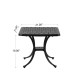 Elm PLUS 18"H Cast Aluminum Square Patio Side Table