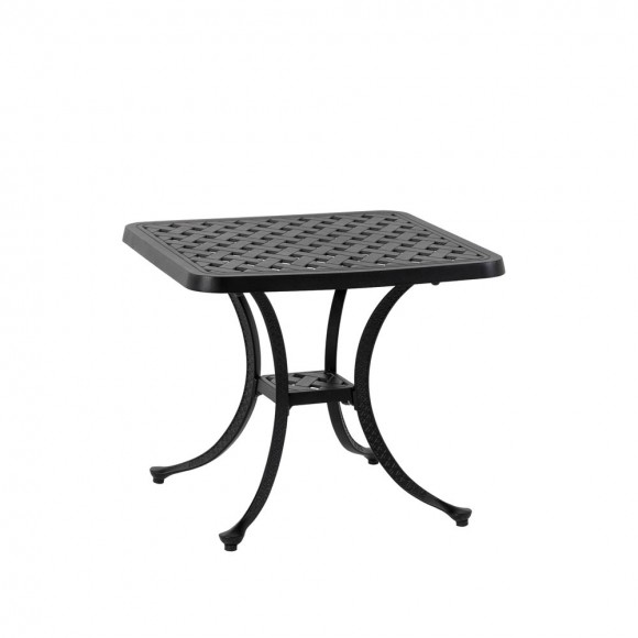 Elm PLUS 18"H Cast Aluminum Square Patio Side Table