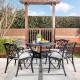 Elm PLUS 36"D Cast Aluminum Round Patio Dining Table