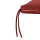 Elm PLUS Cast Aluminum Patio Dining Swivel Chair with Wine Red Cushion, Olefin Fabric