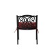 Elm PLUS Set of 2 Cast Aluminum Patio Dining Chairs with Wine Red Cushions, Olefin Fabric