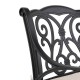 Elm PLUS 5 Piece Cast Aluminum Patio Dining Set with Beige Cushions, Olefin Fabric