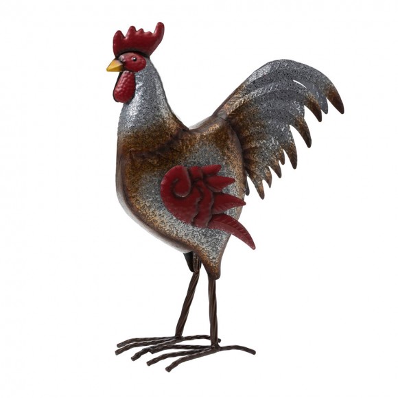 [OFFICIAL] Glitzhome 21.25"H Farmhouse Rustic Galvanized Metal Rooster