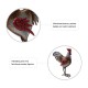 Glitzhome 21.25"H Farmhouse Rustic Galvanized Metal Rooster Statue Décor