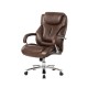 Elm PLUS Coffee Big and Tall Air PU Leather Gaslift Adjustable Height Swivel Executive Chair