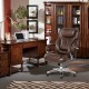 Elm PLUS Coffee Big and Tall Air PU Leather Gaslift Adjustable Height Swivel Executive Chair