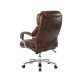 Elm PLUS Coffee Big and Tall Air PU Leather Gaslift Adjustable Height Swivel Executive Chair