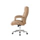 Elm PLUS Camel Big and Tall Air PU Leather Gaslift Adjustable Height Swivel Executive Chair