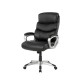 Elm PLUS Black PU Leather Gaslift Adjustable Height Swivel Office Chair