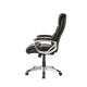 Elm PLUS Black PU Leather Gaslift Adjustable Height Swivel Office Chair