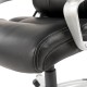 Elm PLUS Black PU Leather Gaslift Adjustable Height Swivel Office Chair