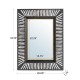 Glitzhome 34.50"H Oversized Modern Black & Gold Metal Wall Mirror