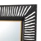 Glitzhome 34.50"H Oversized Modern Black & Gold Metal Wall Mirror