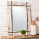 Glitzhome 39.50"H Oversized Farmhouse Wood Wall Mirror