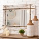 Glitzhome 39.50"H Oversized Farmhouse Wood Wall Mirror