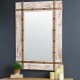 Glitzhome 39.50"H Oversized Farmhouse Wood Wall Mirror