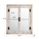 Glitzhome 31.5"H Oversized Farmhouse Wood Window Frame Wall Mirror