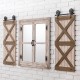 Glitzhome 31.5"H Oversized Farmhouse Wood Window Frame Wall Mirror