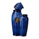 Glitzhome 27.25"H 3-Tier Cobalt Blue Embossed Pattern Ceramic Pots Fountain with Pump and LED Light