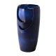 Glitzhome 29.25"H Oversized Cobalt Blue Ceramic Pot Fountain with Pump and LED Light