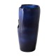 Glitzhome 29.25"H Oversized Cobalt Blue Ceramic Pot Fountain with Pump and LED Light