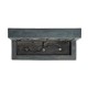 Glitzhome 30"L Oversized Faux Concrete and Pebbles Polyresin Outdoor Fountain with LED Light and Pump