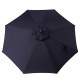 Elm PLUS 10 ft. Aluminum Auto Tilt Market Patio Umbrella in Navy Blue Olefin