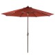 Elm PLUS 10 ft. Aluminum Auto Tilt Market Patio Umbrella in Wine Red Olefin