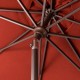 Elm PLUS 10 ft. Aluminum Auto Tilt Market Patio Umbrella in Wine Red Olefin