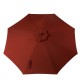 Elm PLUS 10 ft. Aluminum Auto Tilt Market Patio Umbrella in Wine Red Olefin