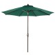 Elm PLUS 10 ft. Aluminum Auto Tilt Market Patio Umbrella in Dark Green Olefin